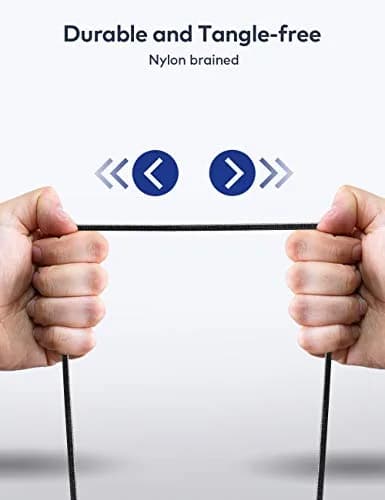 Mr Rex Nylon Braided 2.5mm to 3.5mm Audio Aux Cable 1.5m (5ft) | Superior Sound Quality for Bose, JBL, AKG Headphones thumbnail 4