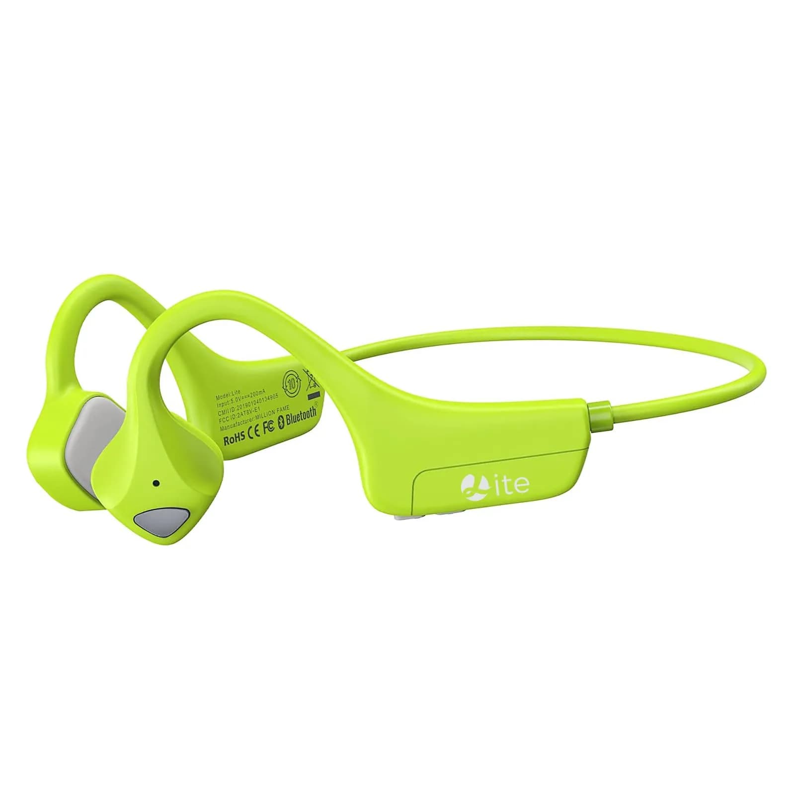 YouthWhisper Bone Conduction Headphones Bluetooth - Open-Ear Red | 28g (0.99oz) — Green
