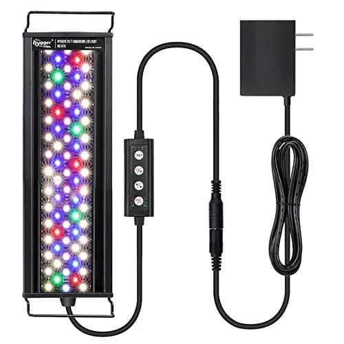 hygger Fish Aquarium LED Light, 14W 24/7 Sunrise-Daylight-Moonlight Mode, Adjustable Timer & Brightness, Extendable Bracket, 7 Colors for Planted Tank thumbnail 1