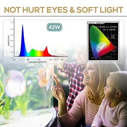 hygger 42W 24/7 Aquarium LED Light | Sunrise-Daylight-Moonlight & DIY Modes, Timer, Extendable Bracket thumbnail 5