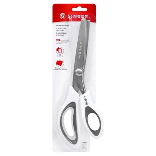 SINGER 9" Pinking Shears Stainless Steel Zigzag Edge | Precision Fabric Cutting Tool thumbnail 1