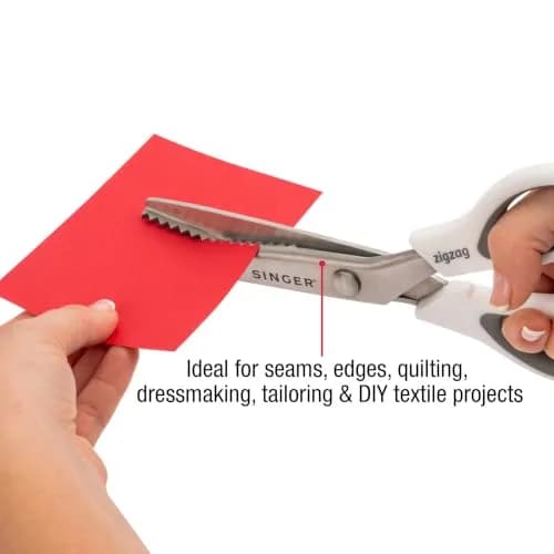 SINGER 9" Pinking Shears Stainless Steel Zigzag Edge | Precision Fabric Cutting Tool thumbnail 5