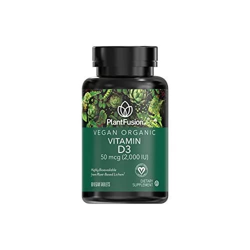 PlantFusion Vegan Vitamin D3 2000IU | Organic Plant-Based Supplement for Immunity & Bone Health thumbnail 1