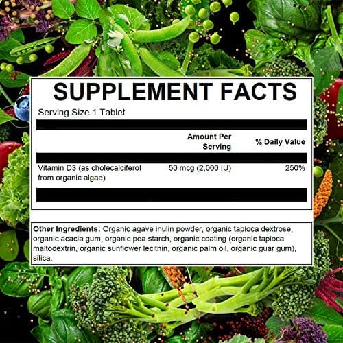 PlantFusion Vegan Vitamin D3 2000IU | Organic Plant-Based Supplement for Immunity & Bone Health thumbnail 4