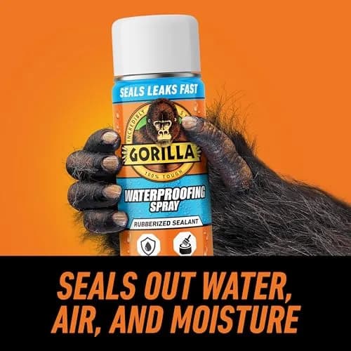 Gorilla Waterproofing Spray White 16 oz (473ml) 2-Pack | Flexible Rubberized Sealant for Leaks thumbnail 2