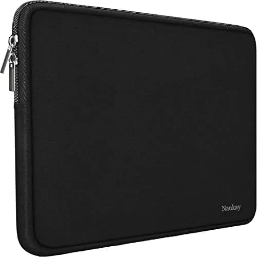Naukay 14 Inch Laptop Sleeve Case 35.5 cm (14 Inch) | Water-Resistant Neoprene with Smooth Zipper thumbnail 1