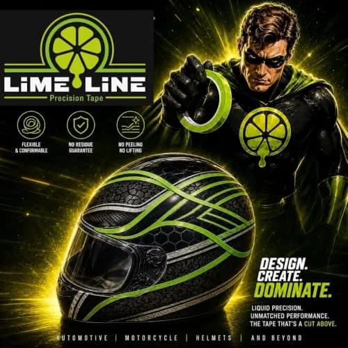 LiME LiNE 1/8" Fineline Automotive Pinstriping Masking Tape | Flawless Paint Edge, No Residue, Custom Designs thumbnail 3