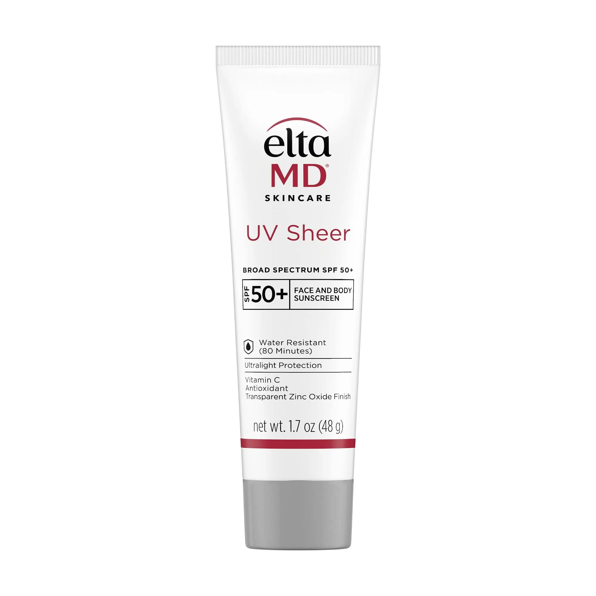 EltaMD UV Sheer Face and Body Sunscreen SPF 50+ 50ml (1.7 oz) | Broad Spectrum UVA/UVB Protection - main product image