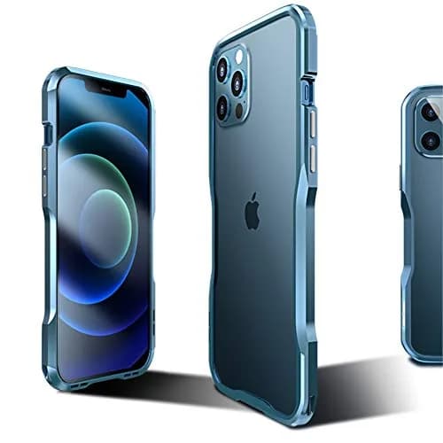 HENGHUI Aluminum Bumper Case for iPhone 12 & 12 Pro | Shock-Absorbent Metal Frame (6.1-inch) thumbnail 4