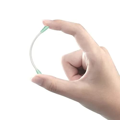 HOMEFOX Green Cotton Swabs Spiral - 200 Count | Organic Cotton Buds with Paper Stick thumbnail 7