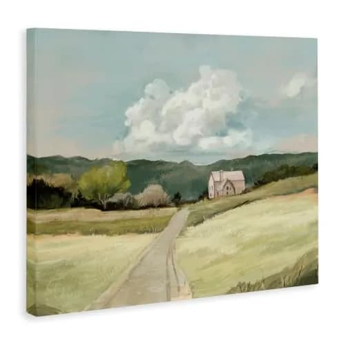 Stupell Industries Countryside Road Leading Home Canvas Wall Art 76cm x 101cm | Landscape Art for Living Room thumbnail 2