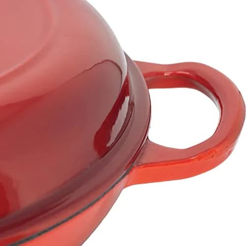 Backcountry Iron Enameled Cast Iron Braiser 3.5 Quart (3.3L) with Lid | Even Heating & Superior Searing thumbnail 4