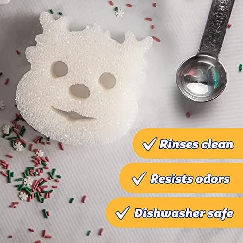 Scrub Daddy Sponge Set - Holiday Shapes | Non Scratch Deep Cleaning Utility Sponge (3 Count) thumbnail 8
