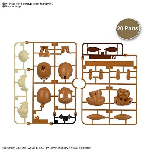 Bandai Pokémon Model Kit Eevee | Snap Together, No Glue, Colored Plastic (8.07 in x 5.8 in x 1.85 in) thumbnail 4