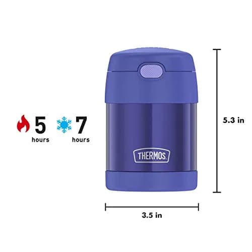 THERMOS Kids Food Jar with Spoon, 10oz (296ml), Purple | Keeps Food Hot or Cold for Hours, BPA-Free, Lightweight thumbnail 8