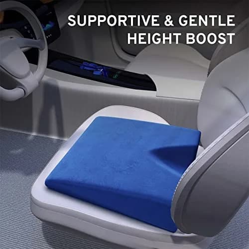 ComfySure Wedge Pillow for Office Chair & Car Seat - Medium Firm Memory Foam Seat Pad | Orthopedic Tailbone & Hip Pain Relief thumbnail 6