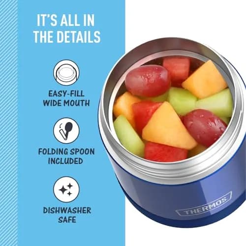 THERMOS Kids Food Jar with Spoon 10oz | Keeps Food Hot or Cold for School & Snacks thumbnail 4