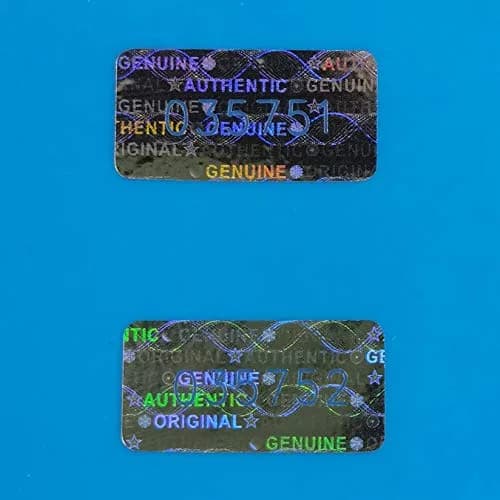 TLK&FBB Silver Tamper Evident Seal Warranty Void Labels 2cm x 1cm (0.787x0.39 inch) | 580 Pcs High Security Sequential Numbering thumbnail 5