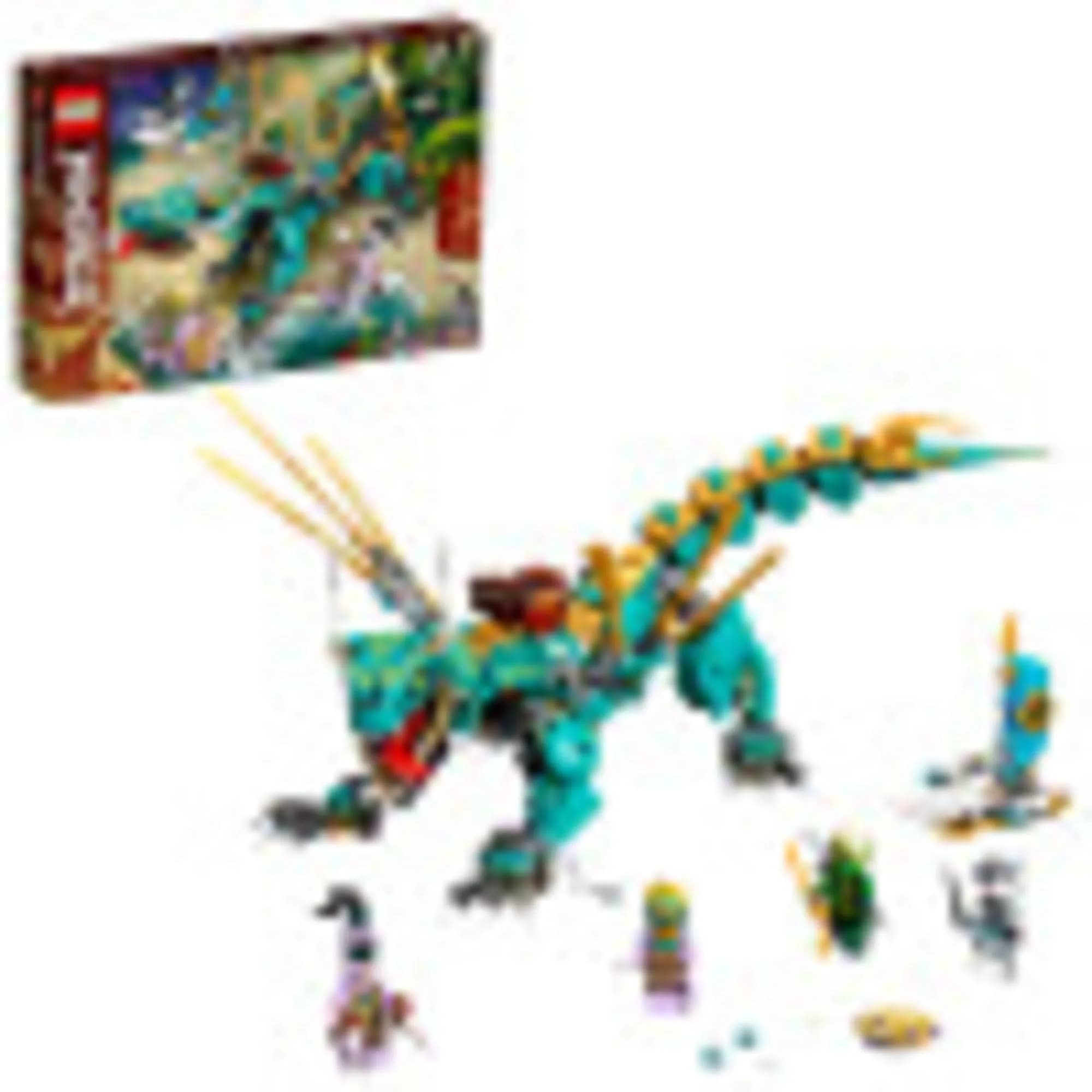 LEGO NINJAGO Jungle Dragon 71746 Building Kit; Ninja Playset with Posable Dragon, 506 Pieces | Imaginative Kids Toy for Ages 8+ - main product image