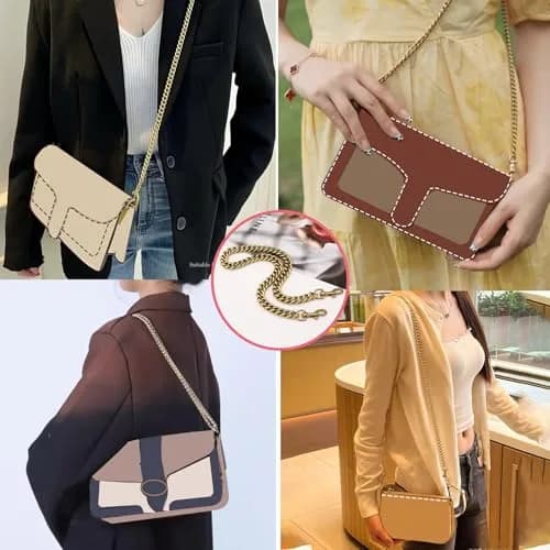 OAikor Iron Flat Antique Gold Bag Chain Extender 60cm (24") | Durable Purse Chain for Handbags thumbnail 6