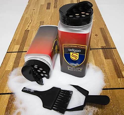 YDDS Shuffleboard Sand - Shuffleboard Wax with Mini Dustpan & Brush | High-Speed Silicone Powder for 18-22ft Tables thumbnail 2