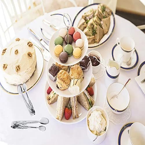 Sunenlyst Mini Serving Tongs 10.5 cm (4.13 Inch) Rose Stainless Steel | 3-Piece Set for Appetizers & Desserts thumbnail 5