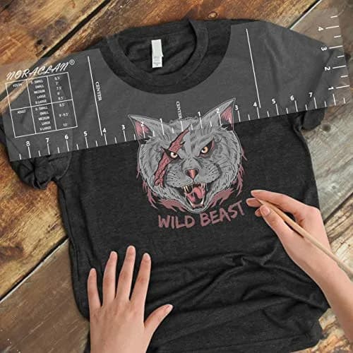 PLYXQ T-Shirt Alignment Ruler Guide 45.72 cm (18") | Precise Vinyl & Sublimation Design Tool thumbnail 1