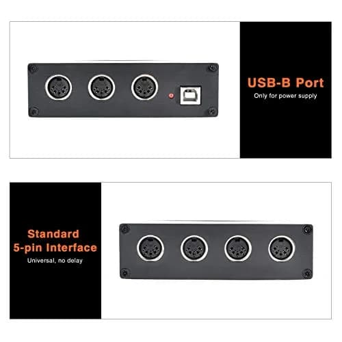 Camola MIDI Thru 6 Box USB MIDI Interface 1-in 6-out | High-speed MIDI Splitter for Studio & Live thumbnail 4
