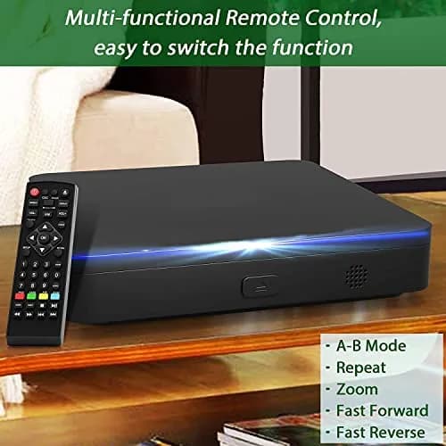 DID A R Blu Ray DVD Player | Full HD 1080P, Region A Blu-Rays & DVDs, Compact Design thumbnail 9