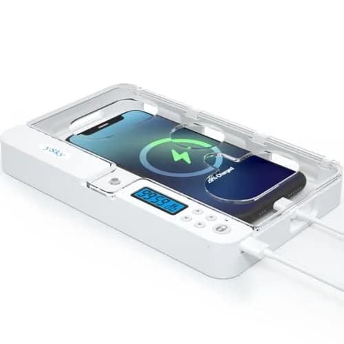 ySky Phone Lock Box with Timer, Crystal, 19.1cm (7.5in) | Limits Smartphone Access thumbnail 1