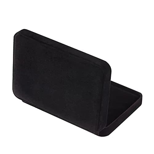 LETURE Large Velvet Jewelry Storage Box, Big Ring Earring Pendant Gift Case (Black) | Elegant Jewelry Organizer for Special Occasions thumbnail 4