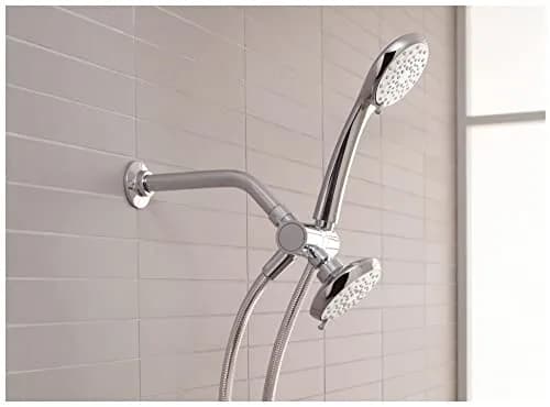 Kohler MasterShower Shower Arm and Flange 7.5-inch (19 cm) with Vibrant Brushed Moderne Brass Finish | Solid Brass Construction thumbnail 4