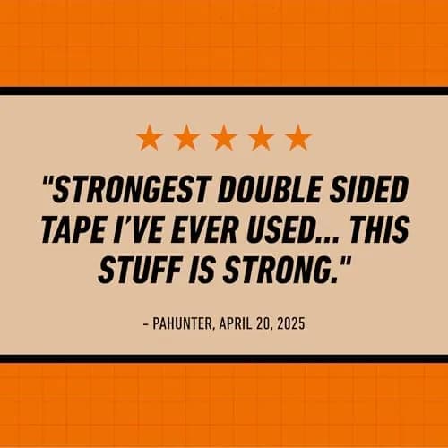 GORILLA Heavy Duty Double Sided Mounting Tape 1 inch x 120 inch (4 Pack) | Holds up to 30lbs thumbnail 8