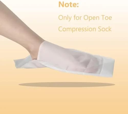 MUROCEA Open Toe Compression Sock Aid for Easy Slide - 2 Pcs, 36cm (14") x 15cm (6") | Aids Elderly, Disabled, Pregnant thumbnail 3