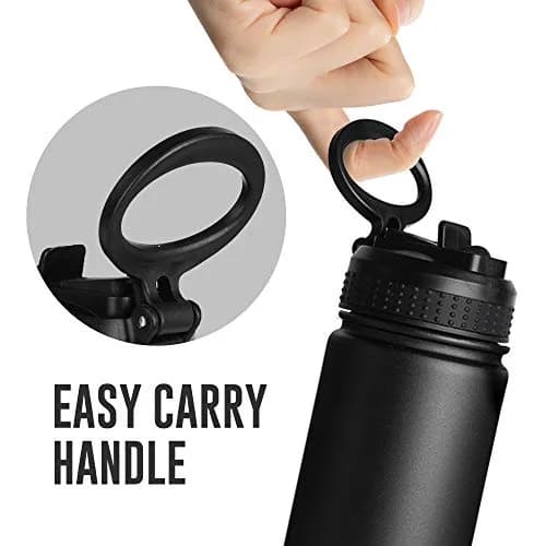 Life's Easy Stainless Steel Insulated Water Bottle - 18 oz | Hot & Cold Drinks thumbnail 4