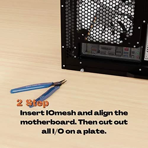 iomesh Black Universal IO Shield Plate | Custom PC Motherboard Backplate in 5 Min thumbnail 5