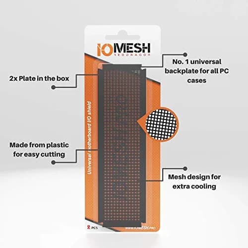 iomesh Black Universal IO Shield Plate | Custom PC Motherboard Backplate in 5 Min thumbnail 2