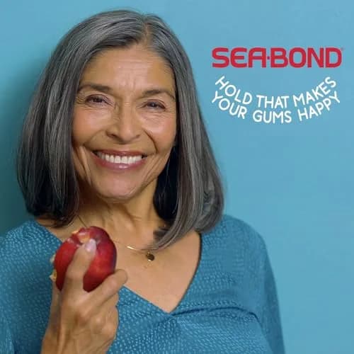 Sea-Bond Fresh Mint Denture Adhesive Seals for Uppers, 120 Count (4 x 30 Count Packs) | Zinc-Free, Ooze-Free Hold thumbnail 2