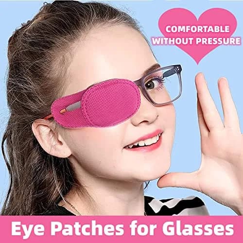 VEEJION Pink 12PCS Eye Patches for Adults & Kids | Treat Lazy Eye & Amblyopia thumbnail 2