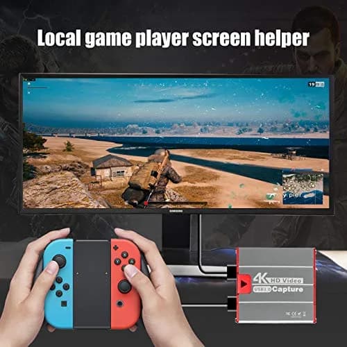 Mirabox USB3.0 4K HDMI Video Capture Card HSV3202, 1080p@60fps, 105g (3.7oz) | Zero Latency HDMI Passthrough for OBS Twitch Streaming thumbnail 4