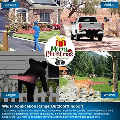 HTZSAFE Wireless Driveway Alarm Long Range Motion Sensor System | 1/2 Mile Transmission, Weather Resistant thumbnail 3