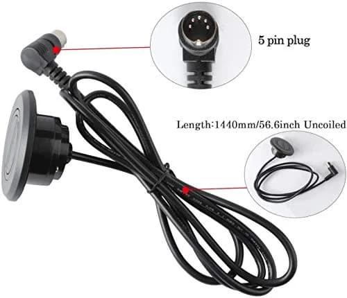 Podoy Electric Recliner Switch Replacement 2 Button 5 Pin Plug | Universal Fixed Power Lift Chair thumbnail 5