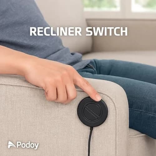 Podoy Electric Recliner Switch Replacement 2 Button 5 Pin Plug | Universal Fixed Power Lift Chair thumbnail 6