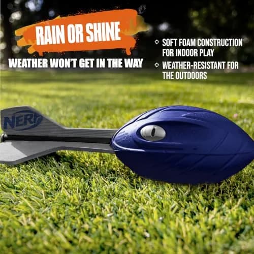 Nerf Vortex Aero Howler Foam Ball – Blue – 8 cm (3.19") | Whistling Flight & Long-Distance Passes thumbnail 5