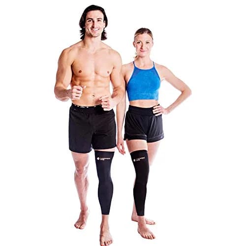 Copper Joe Full Leg Compression Sleeve X-Large Black | Orthopedic Brace for Pain Relief thumbnail 3
