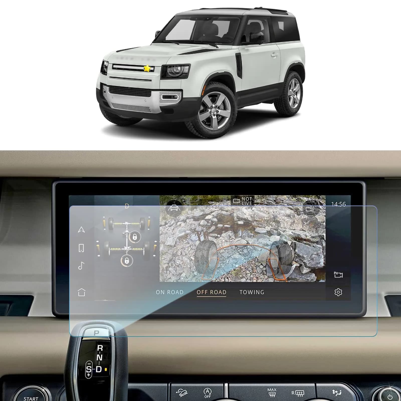 SKTU 15-Inch GMC Terrain Screen Protector for 2025+ | Ultra HD, Anti Glare & Scratch, 9H — 10 in