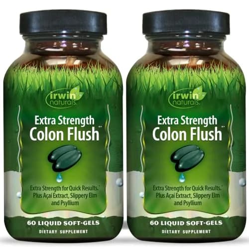 Irwin Naturals Extra Strength Colon Flush Digestive Support 60 Count | Supports Colon Wellness & Detox thumbnail 1