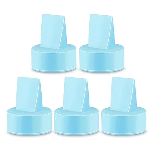 Maymom Blue Duckbill Valves for Spectra S1 S2 Pumps, 5 Count | BPA-Free Silicone Replacement Parts thumbnail 1