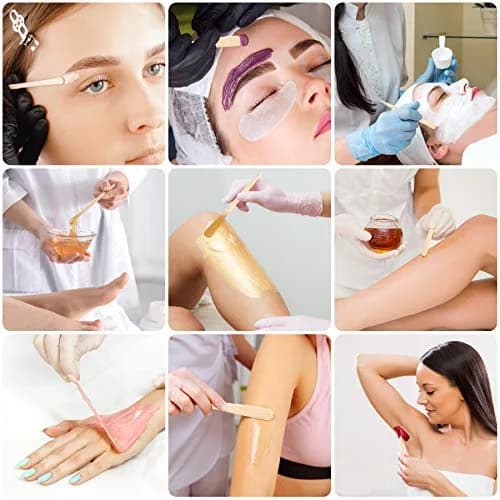 JANYUN 200 Pcs Eyebrow Wax Sticks Applicator 89mm (3.5 inch) | Precise Hair Removal for Face & Bikini thumbnail 7