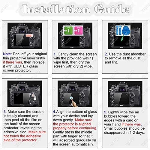 ULBTER Screen Protector for Nikon Z6 II Z7 II 0.3mm 9H Hardness | HD Clarity & Bubble-Free Fit thumbnail 8
